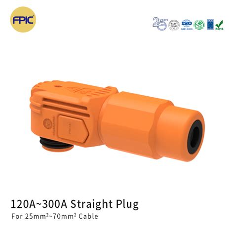 Fpic Single Core High Voltage Energy Storage Connector 300A 12mm Brass