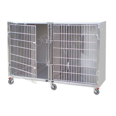 2 Compartment Veterinary Cage GA031 Lory Progetti Veterinari Srl