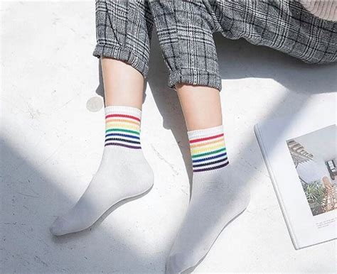 Calcetines Rainbow Pride Calcetines De Orgullo Gay Etsy