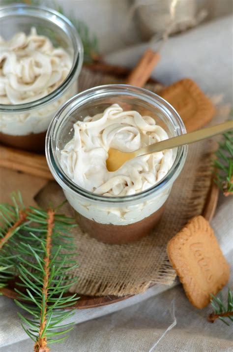 Mousse au chocolat noir et chantilly spéculoos Recette Tangerine Zest