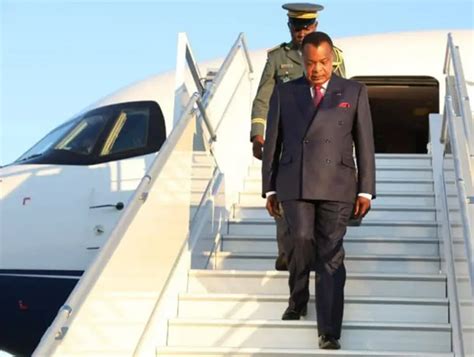 Congo Brazza Aviation L avion Falcon 7X du président Denis Sassou