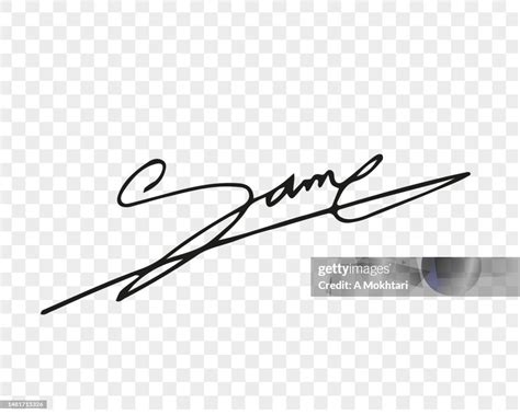 Signature On Transparent Background High Res Vector Graphic Getty Images