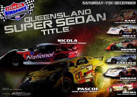Super Sedan Title 2013 Poster Speedway Sedans Queensland News And Press