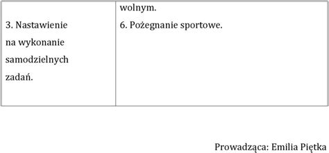 Konspekt Lekcji Wychowania Fizycznego Z Gier I Zabaw Dla Klasy Iv Pdf