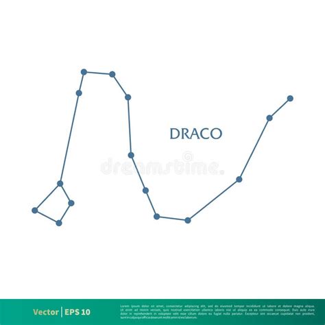 Draco - Constellation Star Icon Vector Logo Template Illustration ...