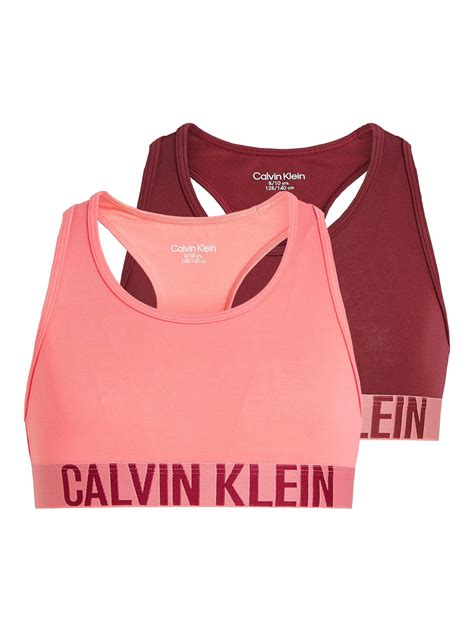 Calvin Klein Kids Bralette Pack Of 2 Pink