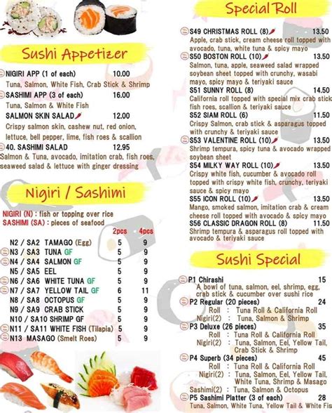 Thai Smile Menu Plymouth Nh