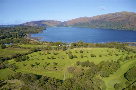 Airds Bay Aerial View From Taynuilt In Argyll And Bute Stock Photo