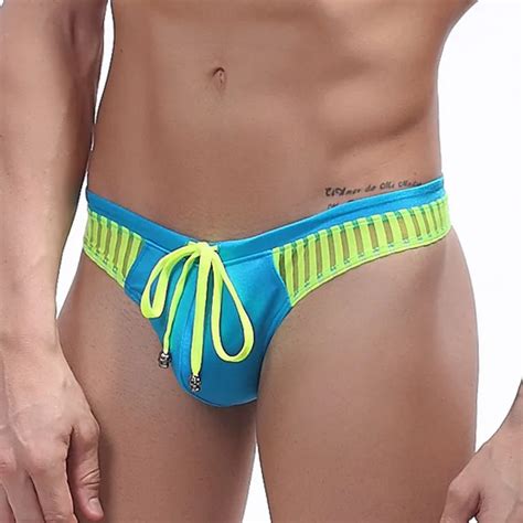 Men S Swimming Briefs Thong Swim Thongs Bikini Mens Swimwear Sexy Swimsuit Rope Style Mesh Nylon
