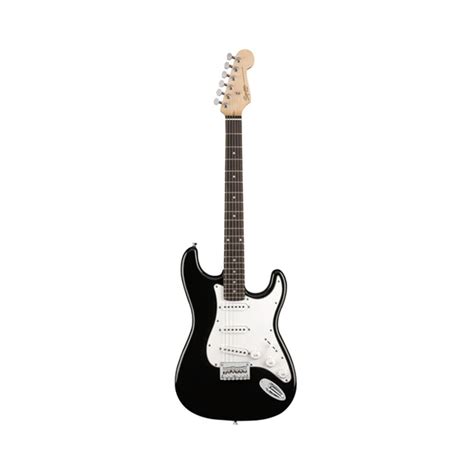 Squier Stratocaster Hardtail Electric Guitar, Laurel FB, Black - Toko ...