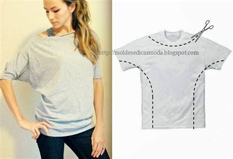 RECICLAGEM DE T SHIRT 5 Moda E Dicas De Costura Refashion Clothes