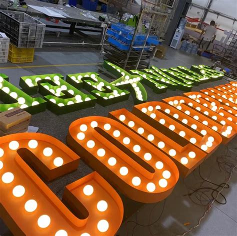 Outdoor Large Light Up Alphabet Letters Love 0-9 Marquee Number Giant ...