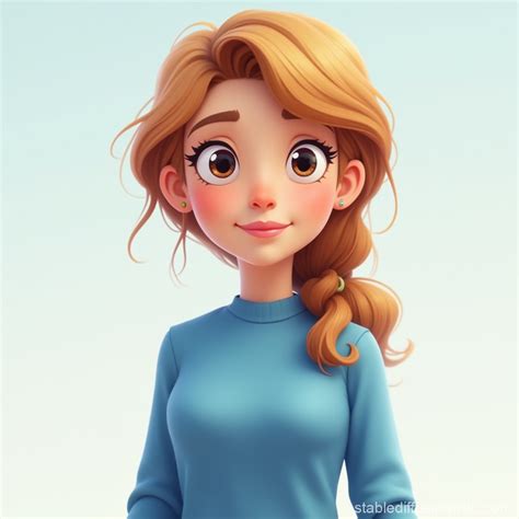 Unique Female Cartoon Character Stable Diffusion Online