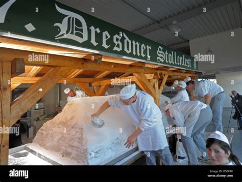 Bakers Put Together A Giant 3 Meters Long Stollen Cake For The Stollen