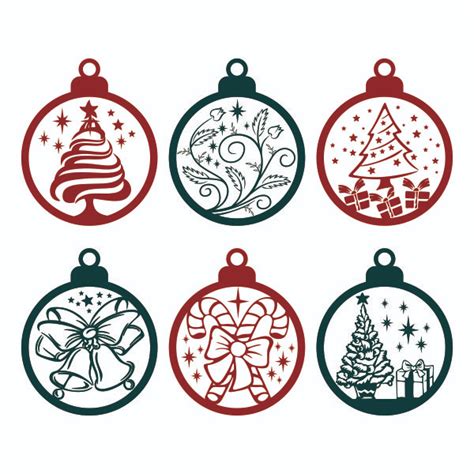 Christmas Ornaments Cuttable Design Etsy Christmas Ornaments Free Svg Cut Files Svg Free Files