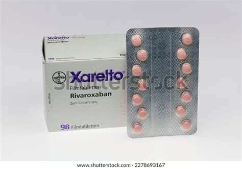 Package Xarelto Tablets Medicine Prophylaxis Agent Stock Photo