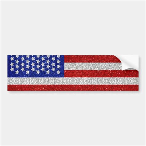 Vintage American Flag Bumper Sticker Zazzle