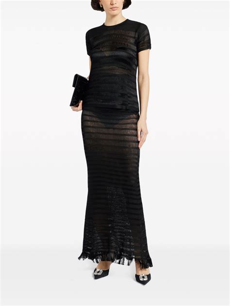 Tom Ford Ladder Knit Maxi Skirt Farfetch