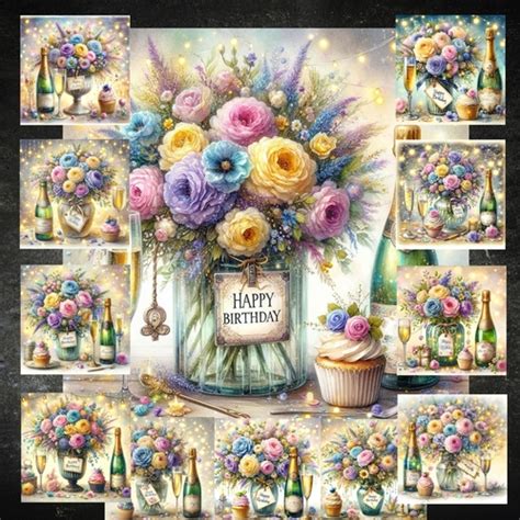 Happy Birthday Vase Cup128668877133 Craftsuprint