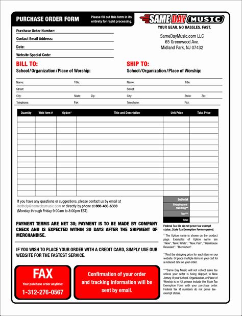 Editable Order Form Template Free | Images and Photos finder