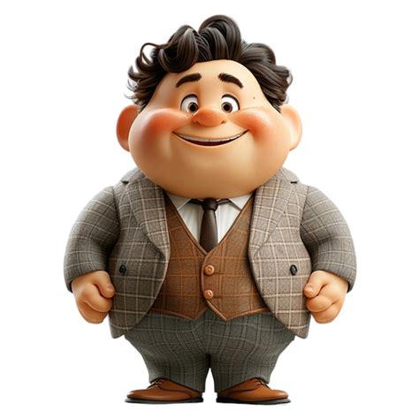 Premium Photo 3d Illustration Cartoon Fat Businessman Boss Character