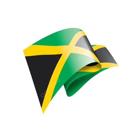 S Mbolo De Vetor De Bandeira Nacional Da Jamaica Png Fundo Amarelo