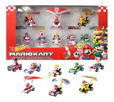 Mario Kart Hot Wheels 8 Pack Coleccion Mattel 100 Original Meses sin interés