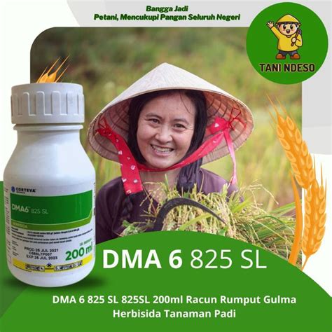 Jual DMA 6 825 SL 825SL 200ml Racun Rumput Gulma Herbisida Tanaman Padi