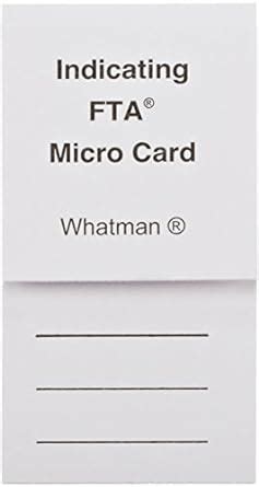 Amazon Ge Whatman Fta Wb Indicating Micro Card With X