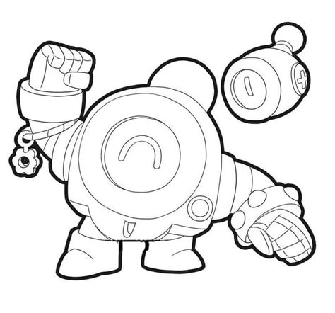 Desenhos De Edgar De Brawl Stars Para Colorir E Imprimir