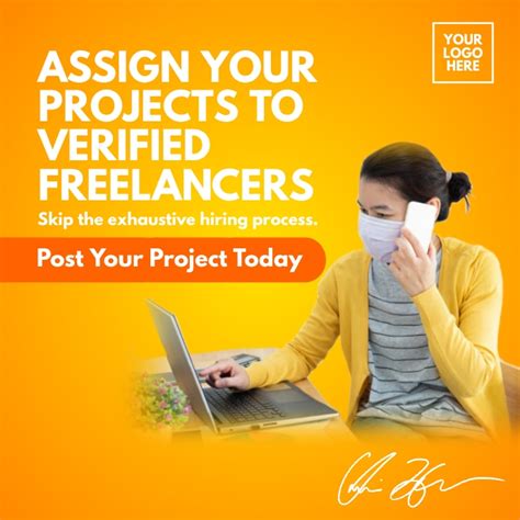 Freelancer Project Posting Ad Template Postermywall