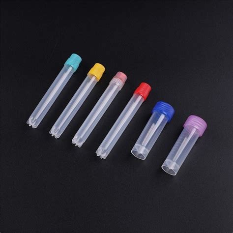 China 1 8ml 2ml Star Foot Cryotube Plastic Cryogenic Vial With Internal