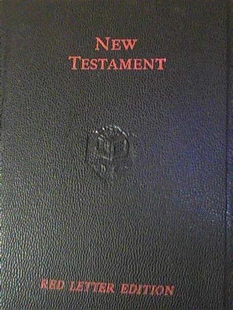 Antique New Testament Red Letter Edition Haskin Service 1976325439