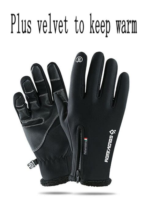 GOLOVEJOY Winter Gloves Full Finger Long Fleece Thermal Warm Gloves ...