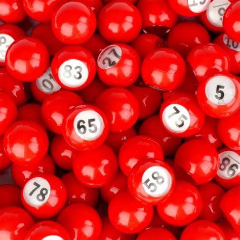 Regal Bingo Raffle Balls Premium Red Calling Balls With