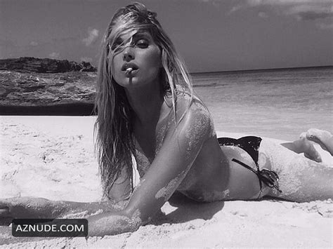 Elsa Hosk Topless Hot Photos Covered In Sand Aznude