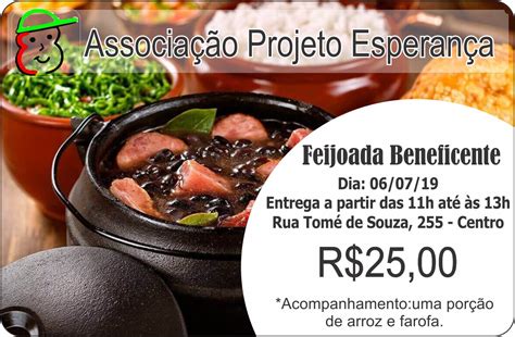 Feijoada Beneficente Associa O Projeto Esperan A