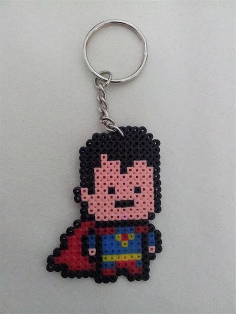 Superman Hama Beads Keyring By Nubererer On Deviantart