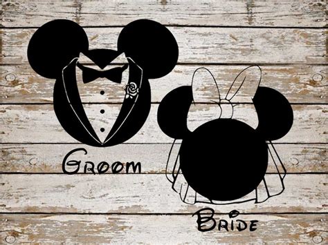 Disney Wedding SVG Bundle Disney SVG Bundle Mickey Cut File Etsy