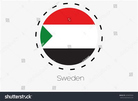 Cutout Outline Flag Sudan Stock Vector (Royalty Free) 325455929 ...