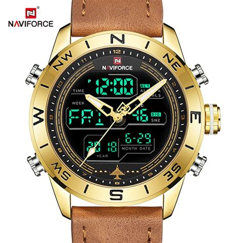 Naviforce Reloj Digital Militar Para Hombre Movimiento De Cuarzo