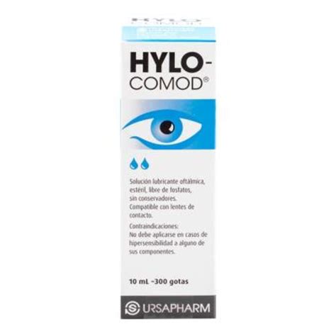 Solución lubricante oftálmica Hylo Comod 1 mg ml 10 ml Walmart