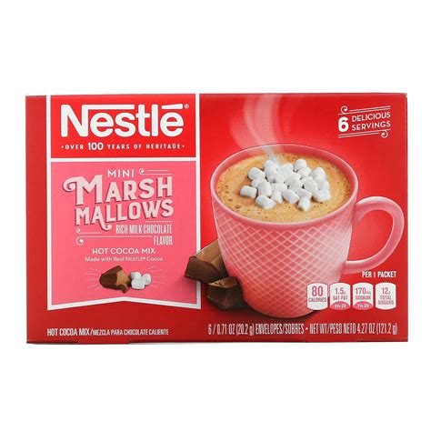 Nestle Hot Cocoa Mix Mini Marshmallows Rich Milk Chocolate Flavor Envelopes Oz