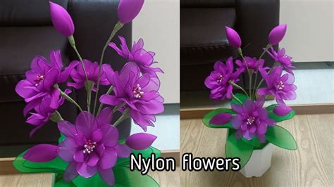 How To Make Nylon Stocking Flowers Tutorial Bunga Stoking YouTube