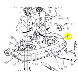 Plateau de coupe autoportées MTD 96cm éjection latérale 68304264CS