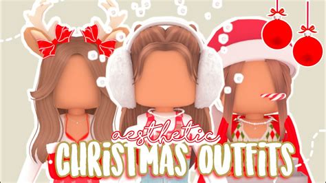 Aesthetic Christmas Roblox Outfits I Butterflii Youtube