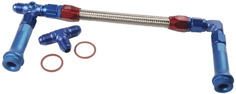 Jegs Dual Feed Fuel Line Fuel Log Kit For Holley