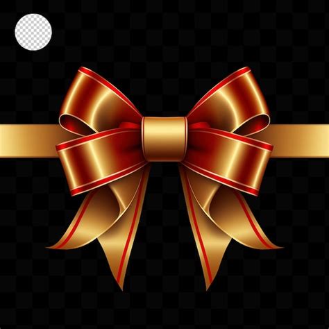 Premium Psd Gold Bow And Ribbon