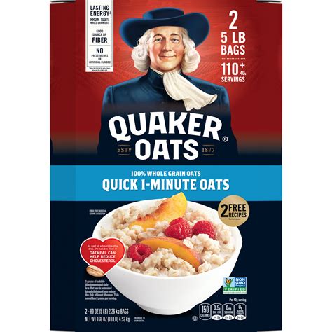 Quaker Quick 1 Minute Oats SmartLabel