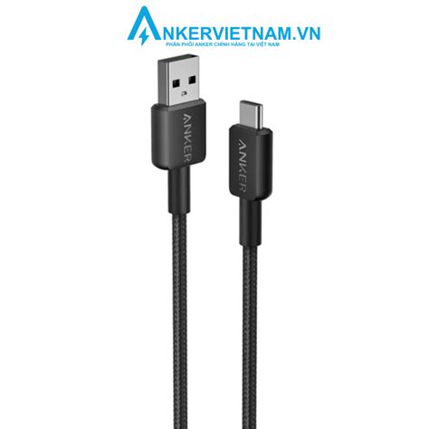 Anker A81H6 Cáp sạc Anker 322 A To C 1 8m bọc dù bền bỉ sạc nhanh